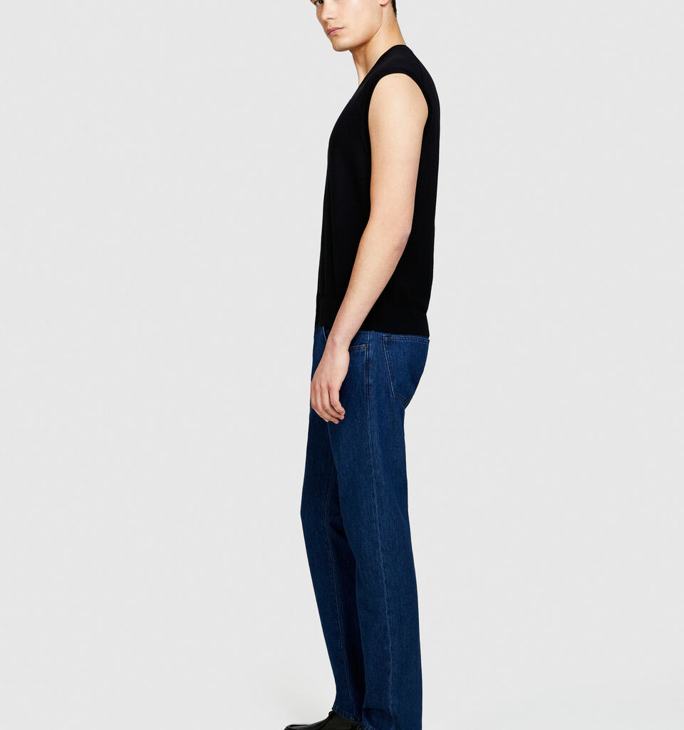 Liverpool slim fit jeans - men's slim fit jeans - Dark Blue | Sisley image number 2